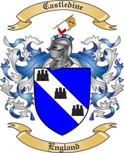 Castledine Family Crest from England