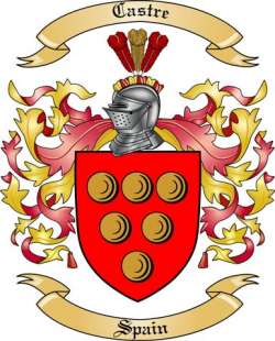 Castre Family Crest from Spain