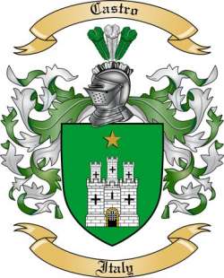 Castro Family Crest from Italy
