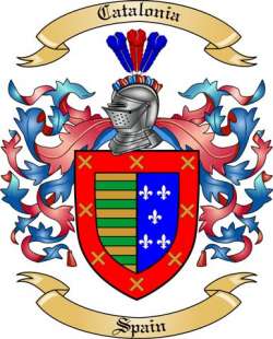 Catalonia Family Crest from Spain