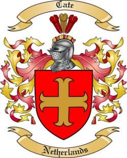 Cate Family Crest from Netherlands