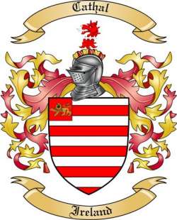 Cathal Family Crest from Ireland