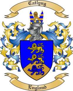 Catlyng Family Crest from England