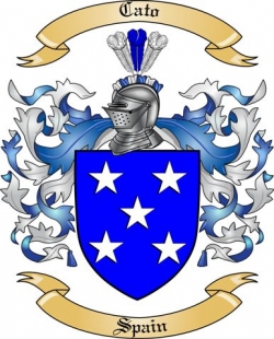 Cato Family Crest from Spain