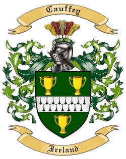 Cauffey Family Crest from Ireland