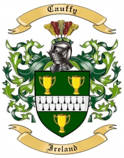 Cauffy Family Crest from Ireland