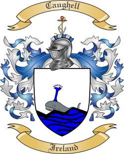 Caughell Family Crest from Ireland