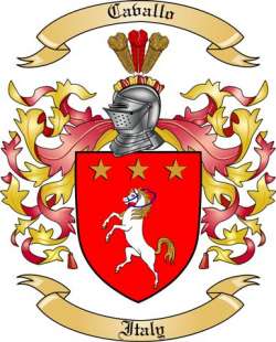 Cavallo Family Crest from Italy