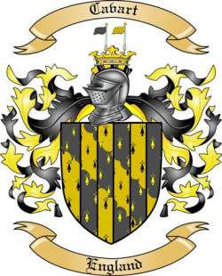 Cavart Family Crest from England2