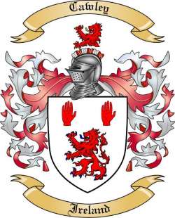 Cawley Family Crest from Ireland