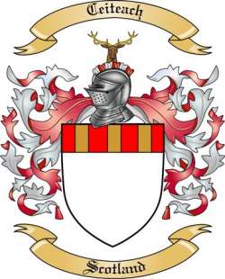 Ceiteach Family Crest from Scotland