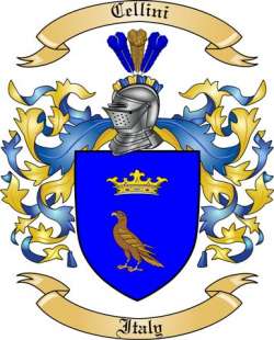 Cellini Family Crest from Italy