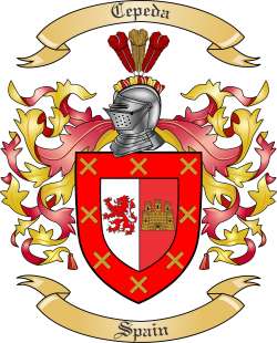 Cepeda Family Crest from Spain