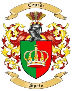 Cepede Family Crest from Spain