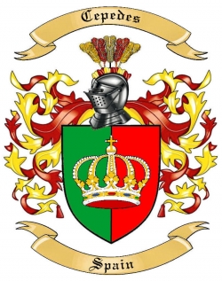 Cepedes Family Crest from Spain