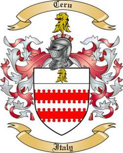 Ceru Family Crest from Italy