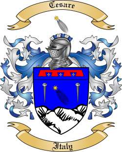 Cesare Family Crest from Italy2