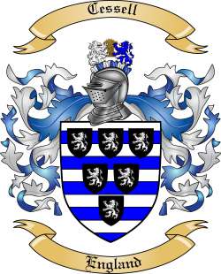 Cessell Family Crest from England