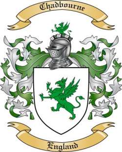 Chadbourne Family Crest from England