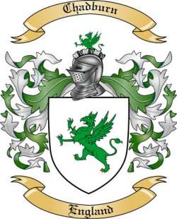Chadburn Family Crest from England