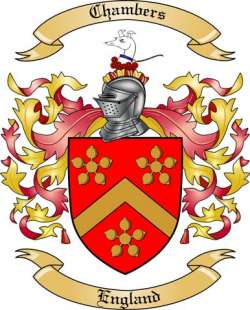 Chambers Family Crest from England