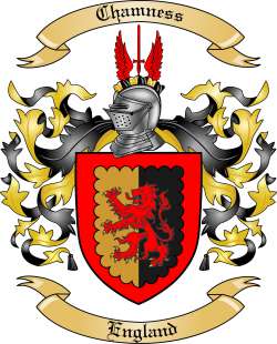 Chamness Family Crest from England2