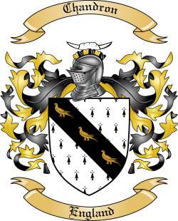 Chandron Family Crest from England