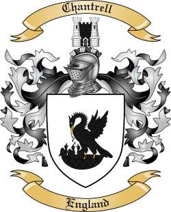 Chantrell Family Crest from England