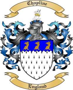 Chapline Family Crest from England
