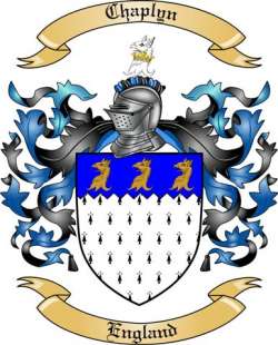 Chaplyn Family Crest from England
