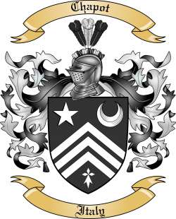 Chapot Family Crest from Italy