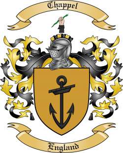 Chappel Family Crest from England