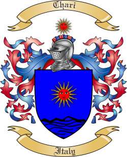 Chari Family Crest from Italy