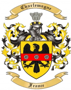 Charlemagne Family Crest from France