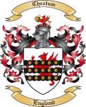 Cheatum Family Crest from England