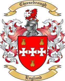 Cheesebrough Family Crest from England