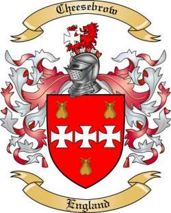 Cheesebrow Family Crest from England