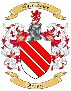 Cheradame Family Crest from France