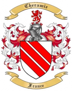 Cheramie Family Crest from France