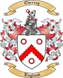 Cherrey Family Crest from England