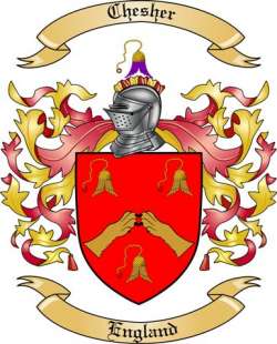 Chesher Family Crest from England