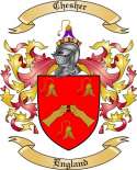 Chesher Family Crest from England