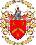 Chessheire Family Crest from England