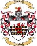 Chetham Family Crest from England