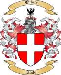 Chiste Family Crest from Italy