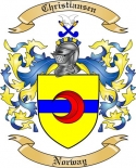 Christiansen Family Crest from Norway