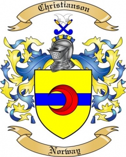Christianson Family Crest from Norway