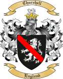 Churchell Family Crest from England