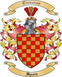 Cisnaros Family Crest from Spain