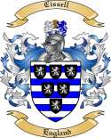 Cissell Family Crest from England